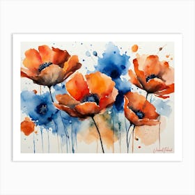 Wonderful Poppy Flowers Pt. 2 Art Print