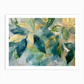 Abstract Leaf Painting 3 Art Print