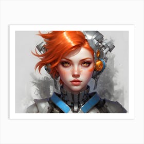 Sci Fi Girl illustration Art Print