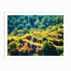 Countryside Terraces Of Andalusia Spain Art Print