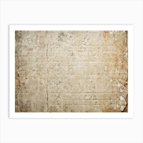 Ancient Stone Wallpaper Encompassing Clean Empty Sheetdoesnt Come Armed With Any Antecedents Set (3) Art Print