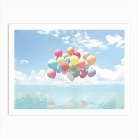 Balloons In The Sky 1 Art Print