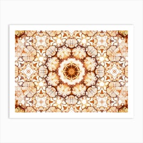 Modern Abstraction Beige Mosaic 1 Art Print