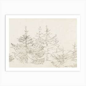 Vintage Tree Sketch Art Print