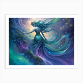 Mermaid Goddess Art Print