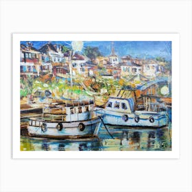 Harbor Lights Art Print