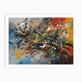 Homage To Pollock 1 Art Print