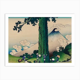 Hokusai Ukiyo-e Kawaii Tree Art Print