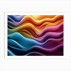 Abstract Wave Pattern 1 Art Print