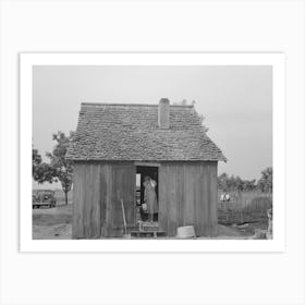 Rear Of House Occupied By Sharecropper, Southeast Missouri Farms By Russell Lee Art Print