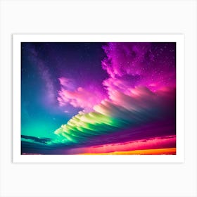 Rainbow Candy Clouds Revisited Art Print