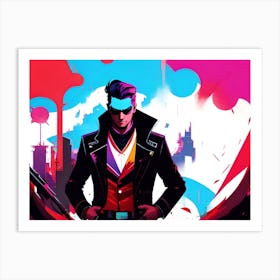 Man In A Suit 3 Art Print