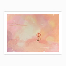 Hot Air Balloon In The Sky Art Print