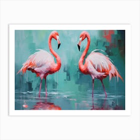 Flamingos 1 Art Print