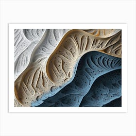 Stunning 3d Designs Featuring Unique Textured Patterns Art Print