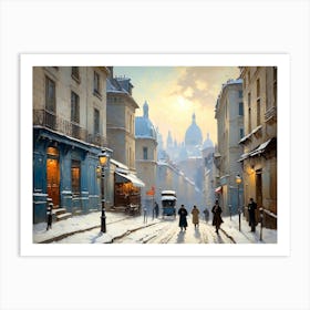 Paris In Winter Art Print