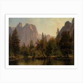 Cathedral Rocks, Yosemite Valley, Albert Bierstadt Art Print