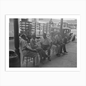 Untitled Photo, Possibly Related To Group Of Italians Talking, Decatur Street, New Orleans, Louisiana By Russell Lee Art Print