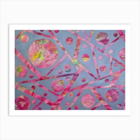 Geometrical abstract painting 1 Art Print