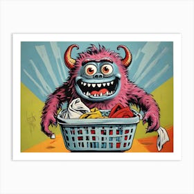 Kind laundry Monster Art Print