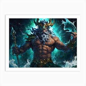 God Of The Sea 1 Art Print