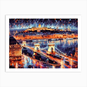 Magical Budapest City At Night Pt. 2 Art Print