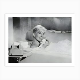 Actress Doris Day In A Scene From The Film Pillow Talk Art Print