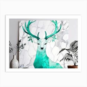 Deer Wall Art Art Print