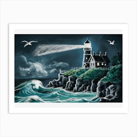 Whimsical Light: Stormy Night Art Print