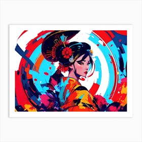 Geisha 121 Art Print