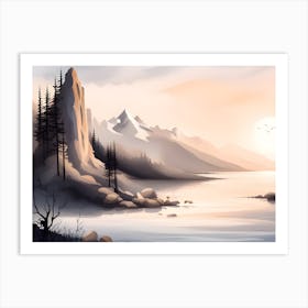 Landscape Painting 3 Art Print