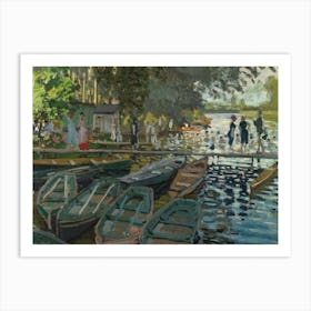 Bathers At La Grenouillere, Claude Monet Art Print