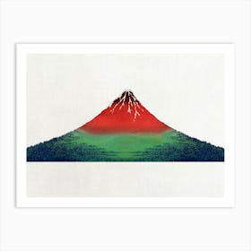 Hokusai Ukiyo-e Mt Fuji 2 Art Print