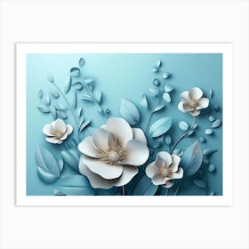 Paper Flowers 38 Art Print