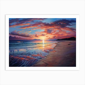 Sunset On The Beach 2 Art Print