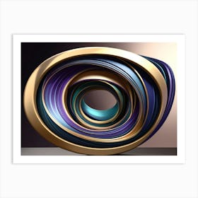 Spiral Sculpture Art Print