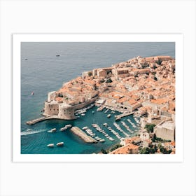 View Of Old Town Dubrovnik Art Print