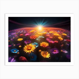 Flower Field Art Print