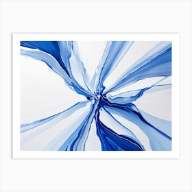 Abstract Blue Painting Art Print