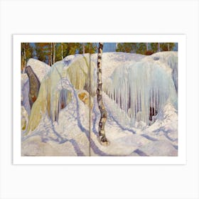Rock Covered In Ice And Snow (1911), Pekka Halonen Art Print