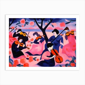 Pink Fauvist Symphony II Art Print