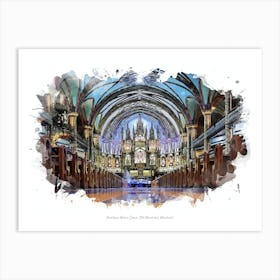 Basilique Notre Dame, Old Montréal, Montréal Art Print