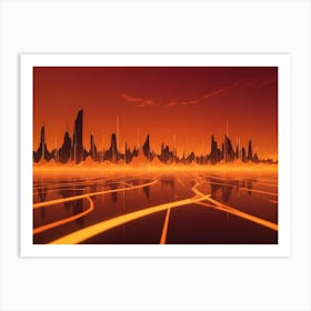 Futuristic Cityscape 8 Art Print