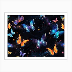 Colorful Butterflies 14 Art Print