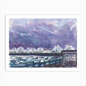 Dover Western Dock 23rd Feb 2024 Art Print