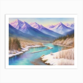 Discovering Winter's Embrace Art Print