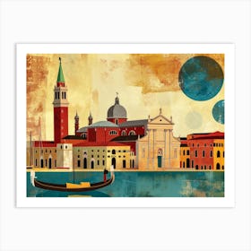 Venice Skyline 1 Art Print