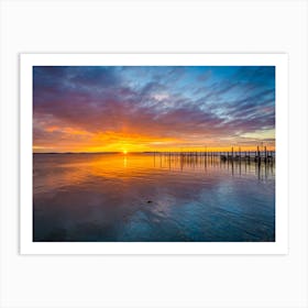 Sunrise Over The Bay Art Print
