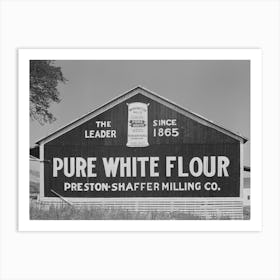 Flour Mill In Waitsburg, Washington By Russell Lee Art Print