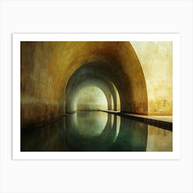 Pool In The Tunnel Art Print